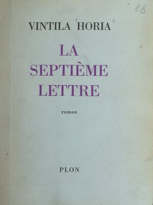 cover image of La septième lettre